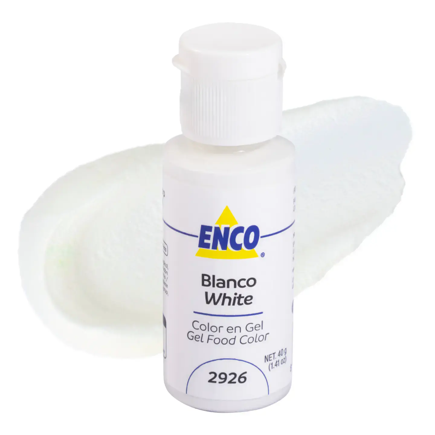 COLORANTE GEL 40GR BLANCO ENCO 1