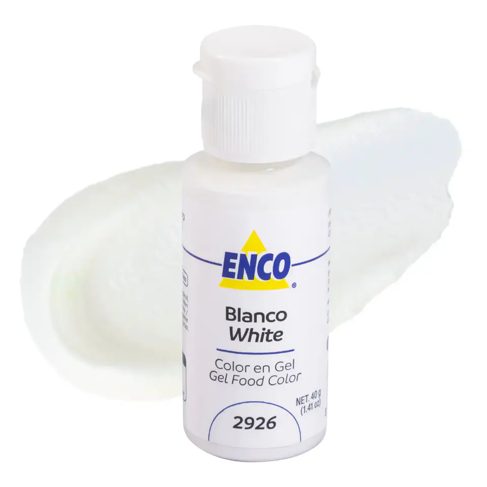 COLORANTE GEL 40GR BLANCO ENCO 1