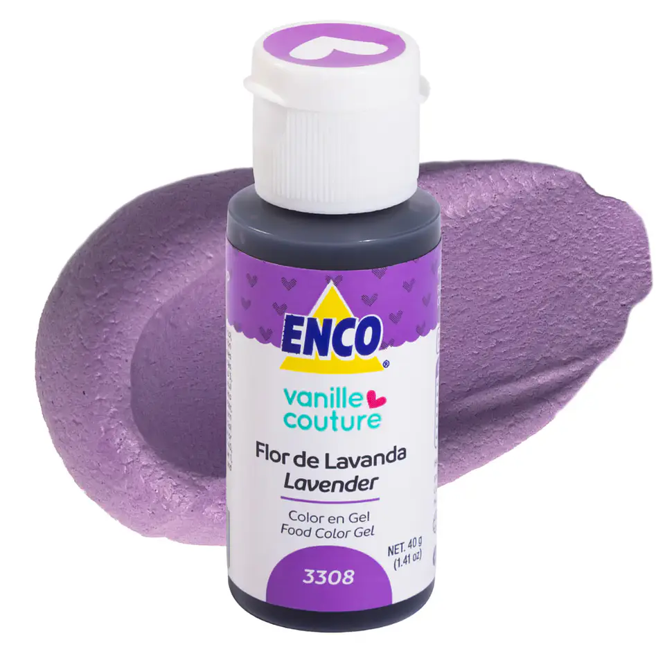 COLORANTE GEL 40GR FLOR DE LAVANDA VANILLE COUTURE ENCO 1