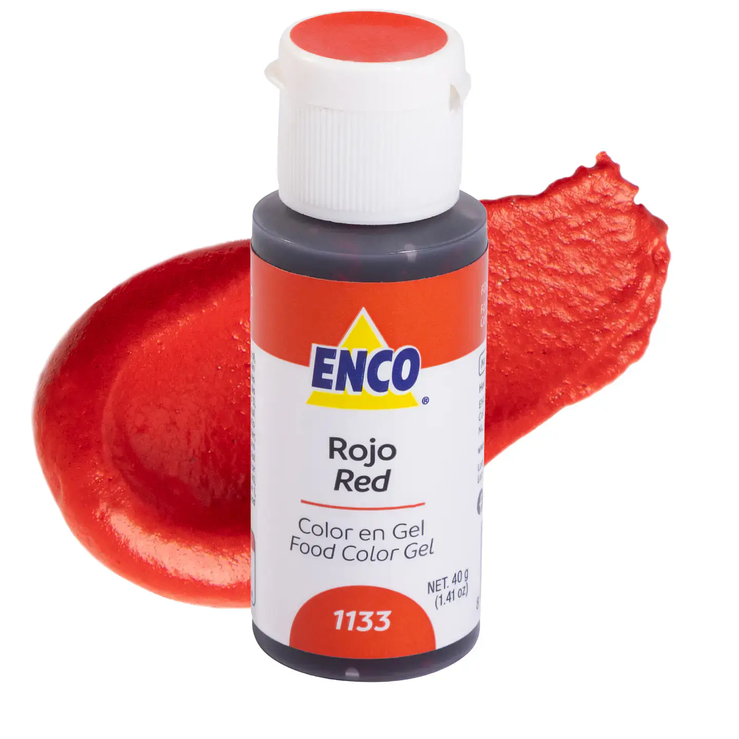 COLORANTE GEL 40GR ROJO ENCO 1