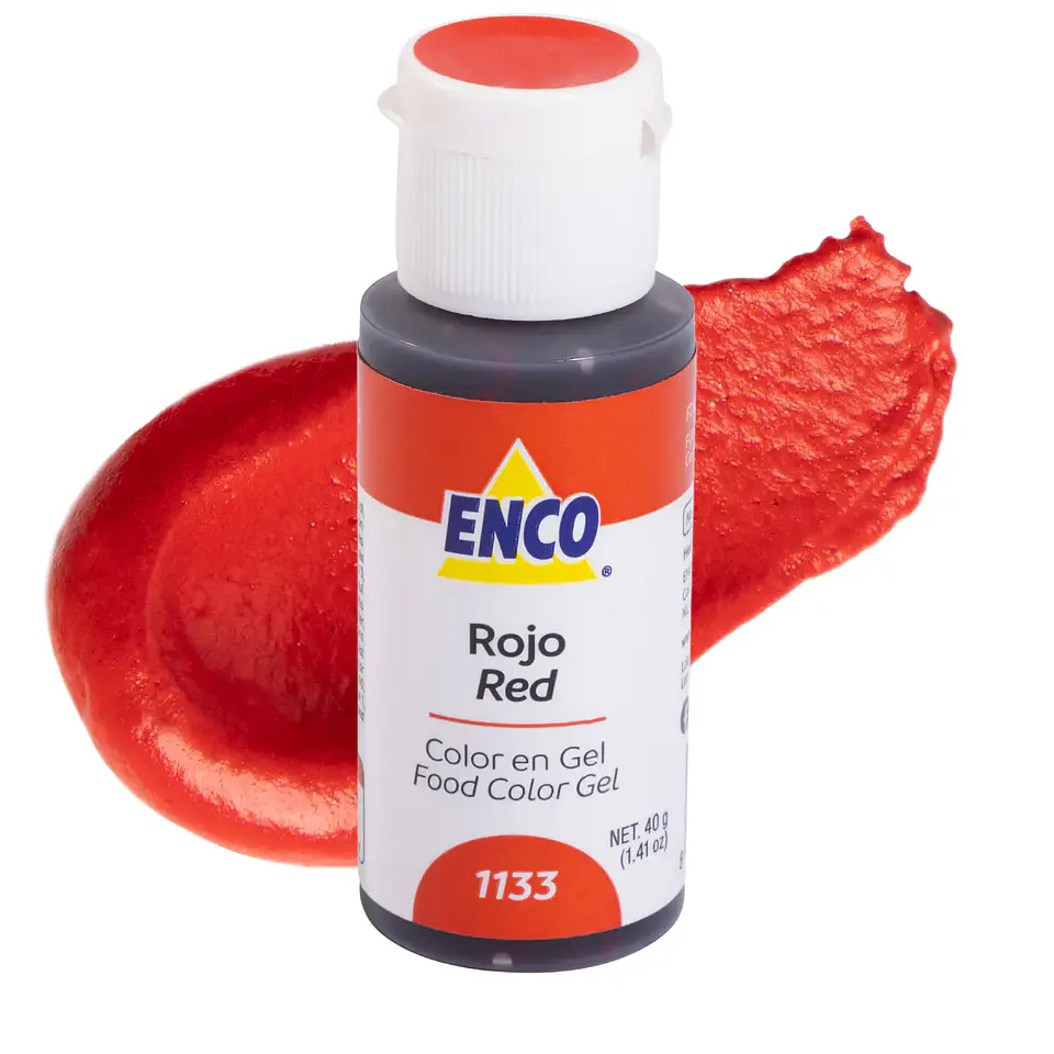 COLORANTE GEL 40GR ROJO ENCO 1