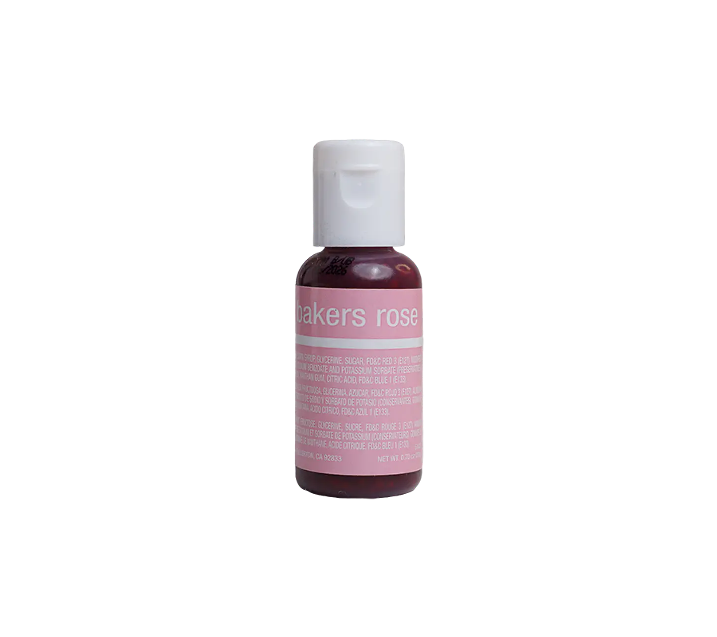 COLORANTE GEL 20GR CHEFMASTER · BAKERS ROSE 1
