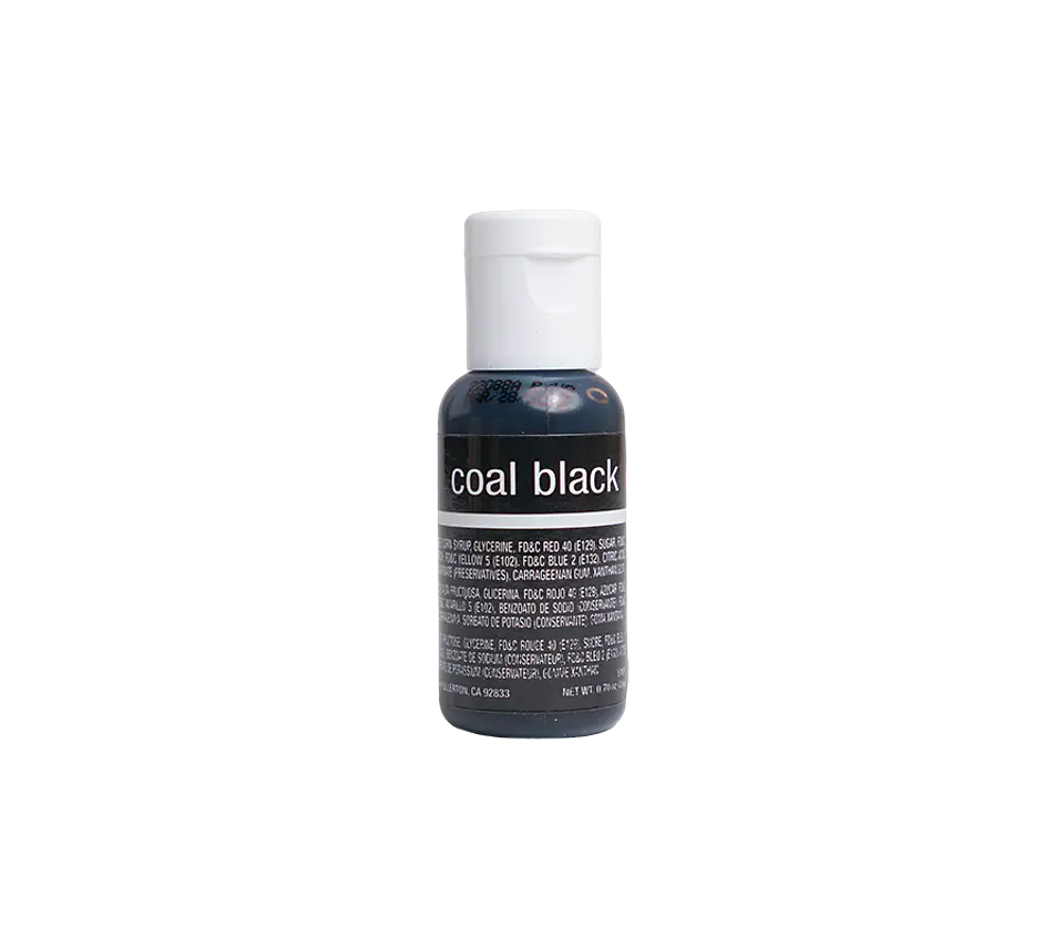 COLORANTE GEL 20GR CHEFMASTER · COAL BLACK 1