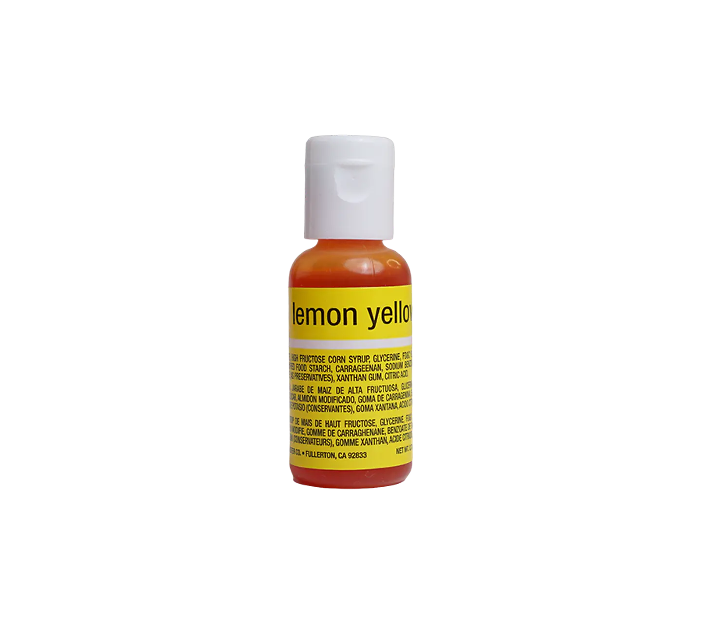 COLORANTE GEL 20GR CHEFMASTER · LEMON YELLOW 1