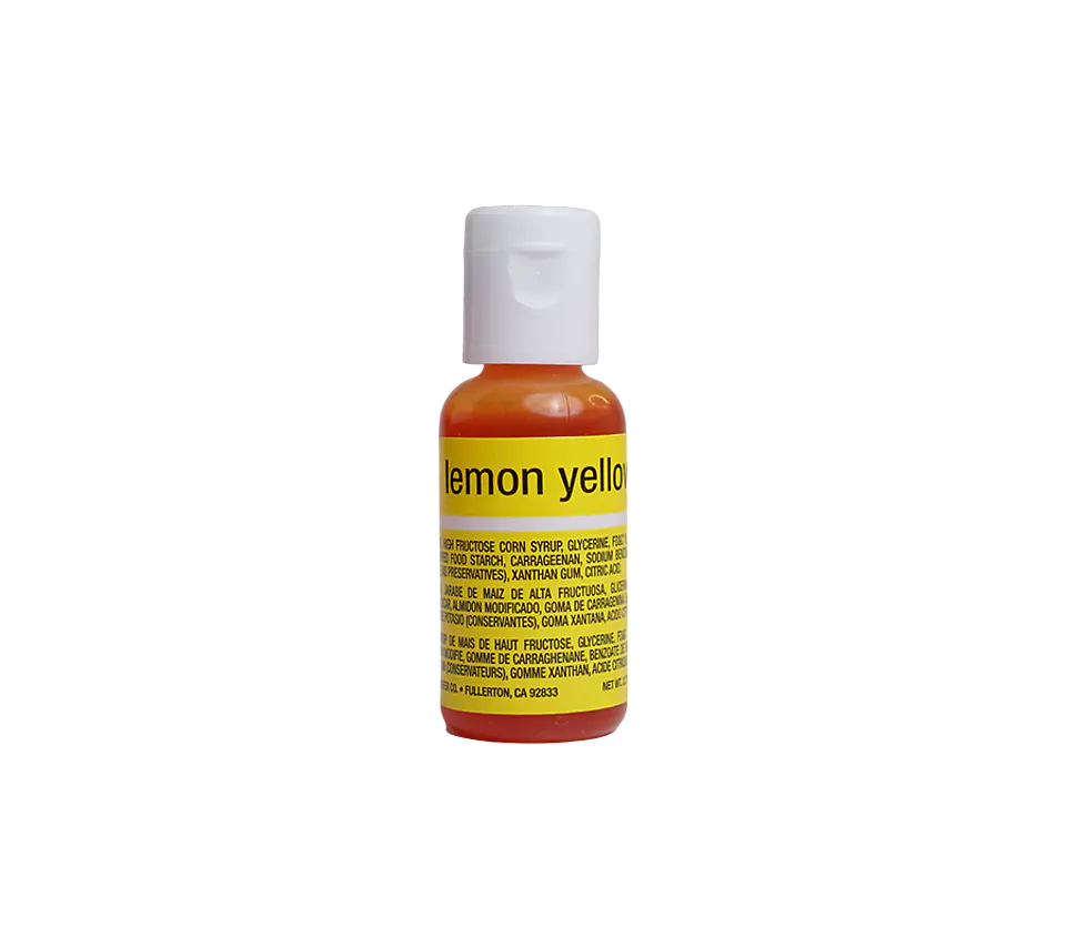 COLORANTE GEL 20GR CHEFMASTER · LEMON YELLOW 1