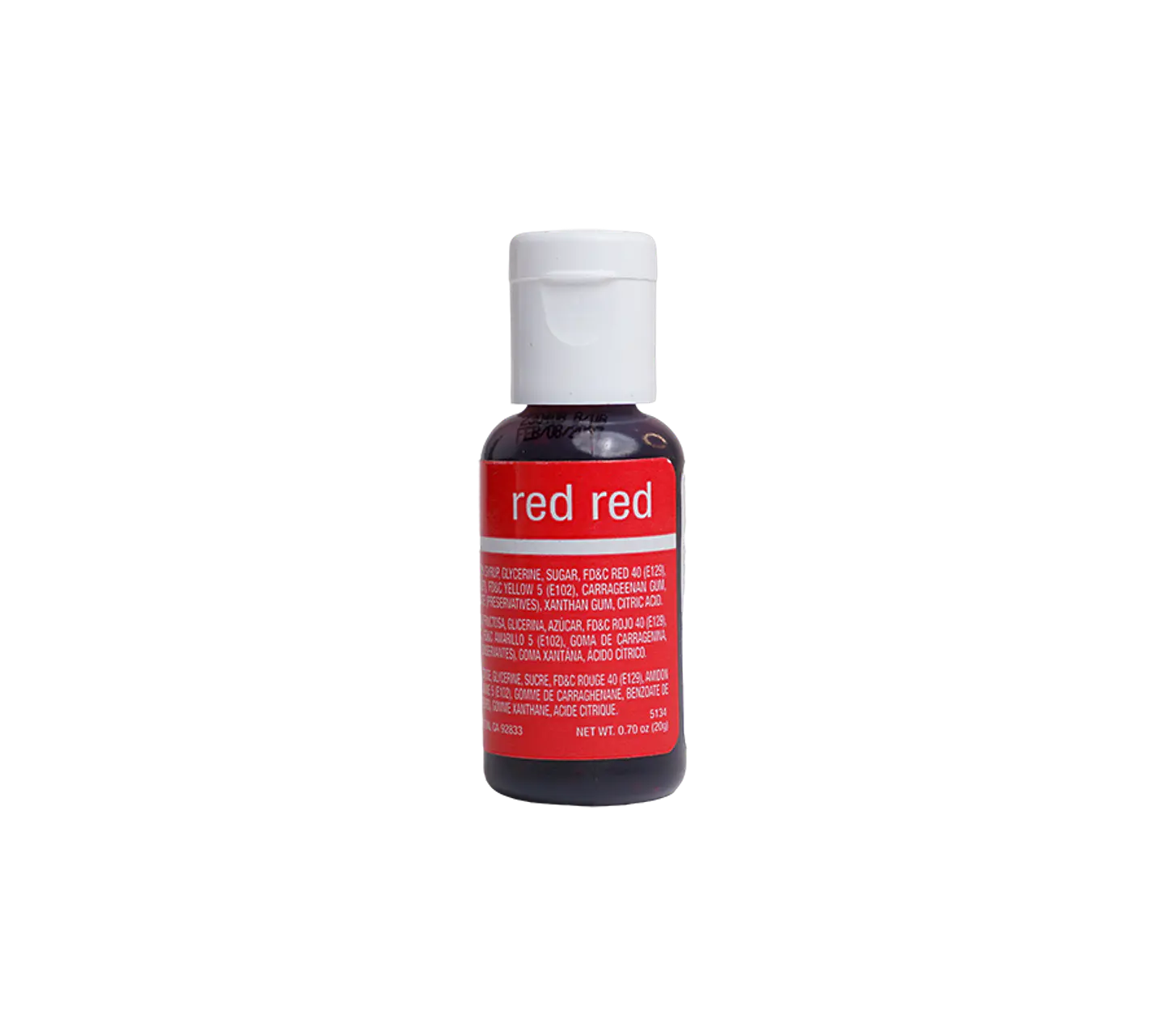 COLORANTE GEL 20GR CHEFMASTER · RED RED 1