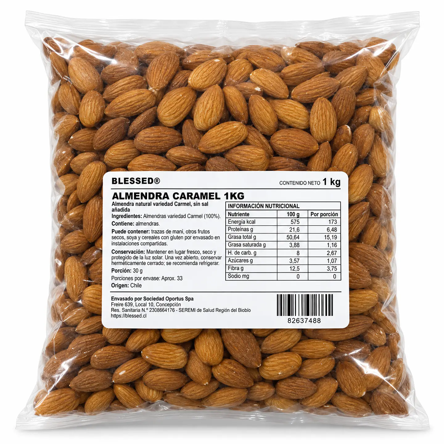 ALMENDRA CARAMEL 1KG 1
