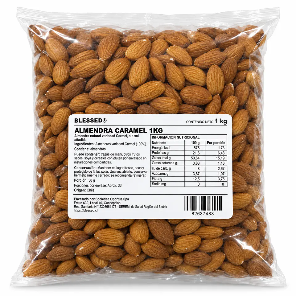 ALMENDRA CARAMEL 1KG 1