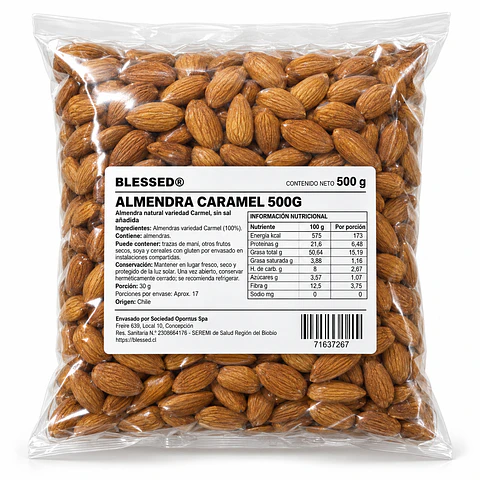 ALMENDRA CARAMEL 500 GR