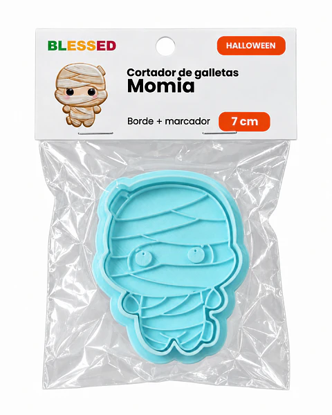 CORTADOR GALLETA HALLOWEEN MOMIA 7 CM