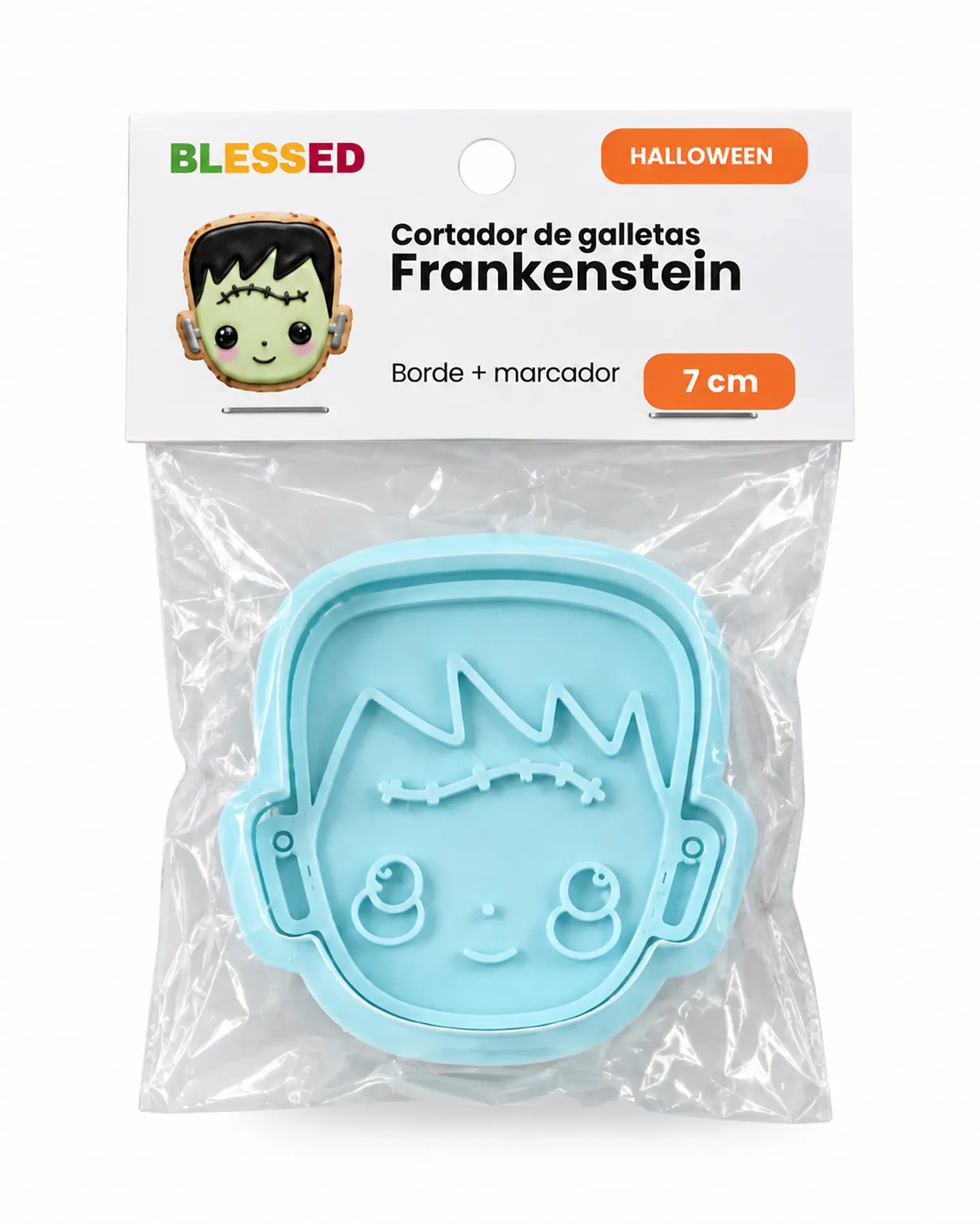 CORTADOR GALLETA HALLOWEEN FRANKENSTEIN 7 CM 1