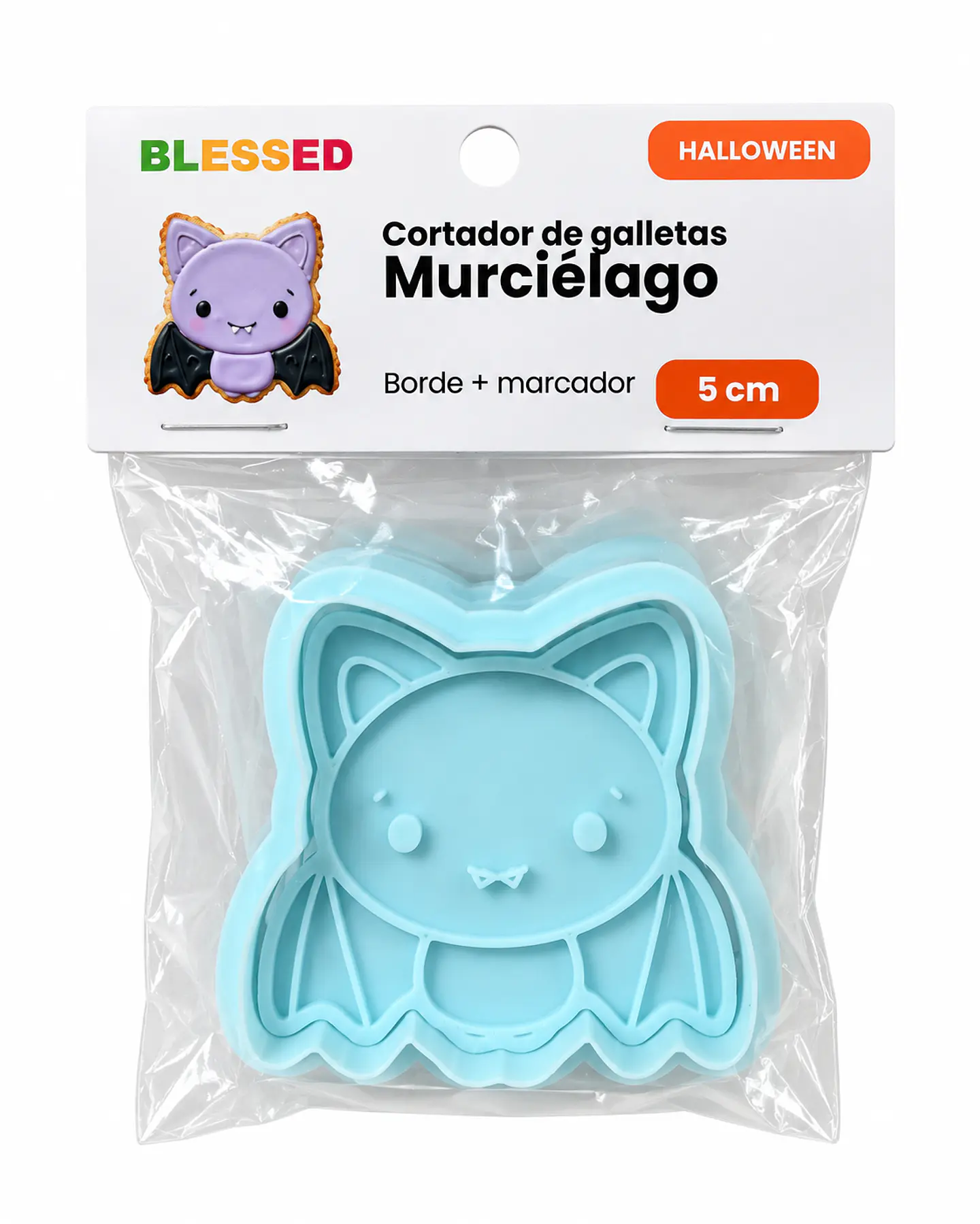 CORTADOR GALLETA HALLOWEEN MURCIÉLAGO 5 CM 1