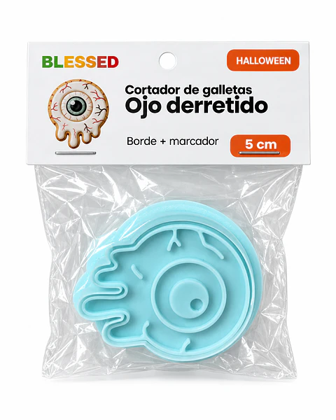 CORTADOR GALLETA HALLOWEEN OJO DERRETIDO 5 CM