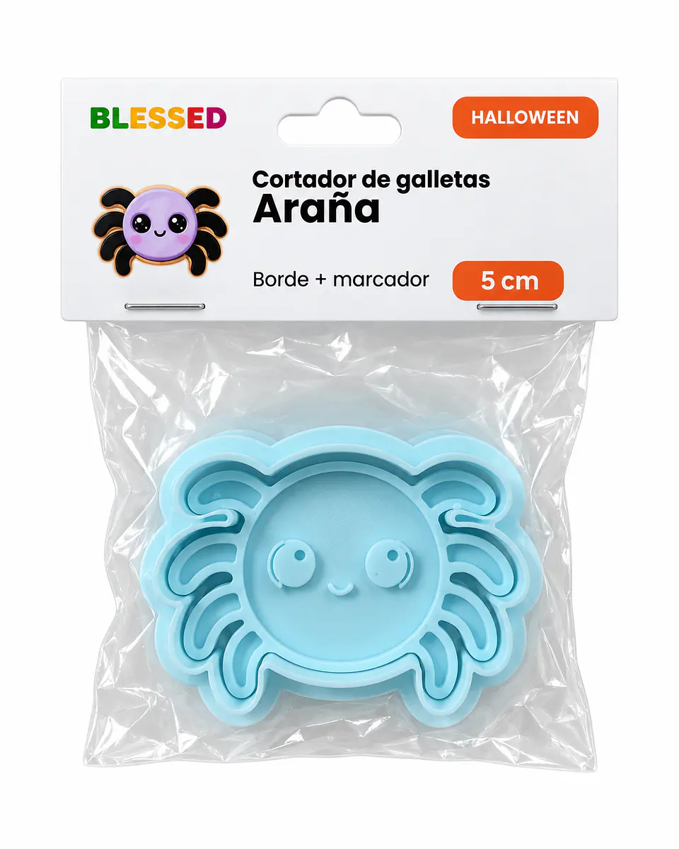 CORTADOR GALLETA HALLOWEEN ARAÑA 5 CM 1