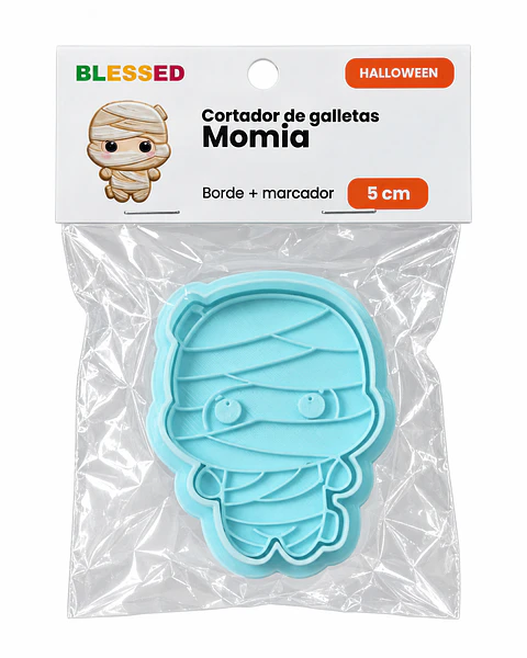 CORTADOR GALLETA HALLOWEEN MOMIA 5 CM