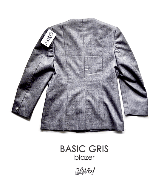 Gray Basic Blazer