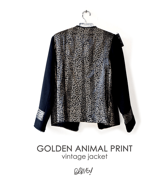 GOLDEN ANIMAL PRINT JACKET