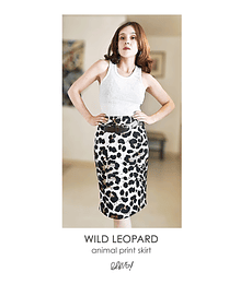 Wild leopard skirt 