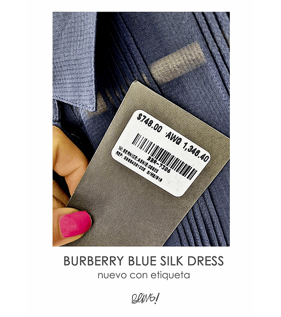 BURBERRY 2 PIECES SILK DRESS