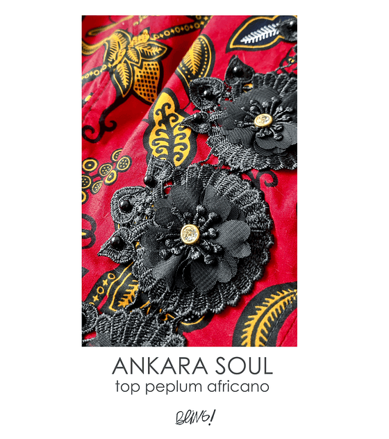 Ankara soul African peplum top 