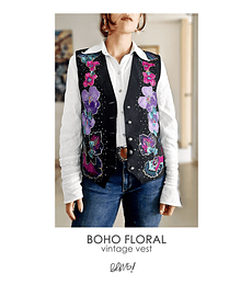 80s floral vest 