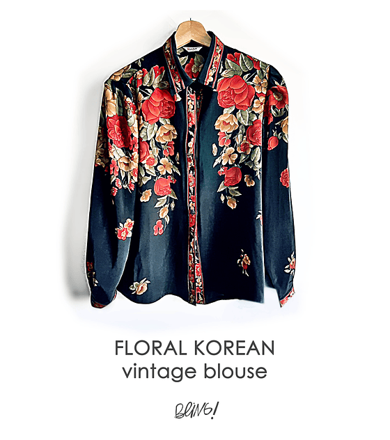 Floral Korean blouse