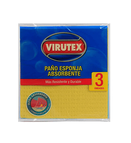 PAÑO ESPONJA ABSORBENTE X3 VIRUTEX
