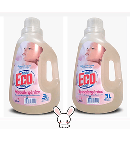 Pack Detergente Líquido Eco Bebé Hipoalegénico 