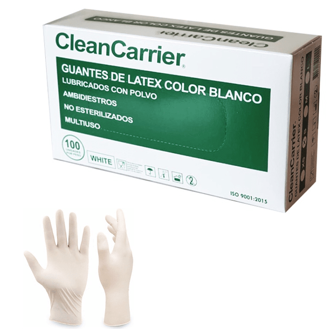 GUANTES DE LATEX TALLA S CAJA 100 UNI