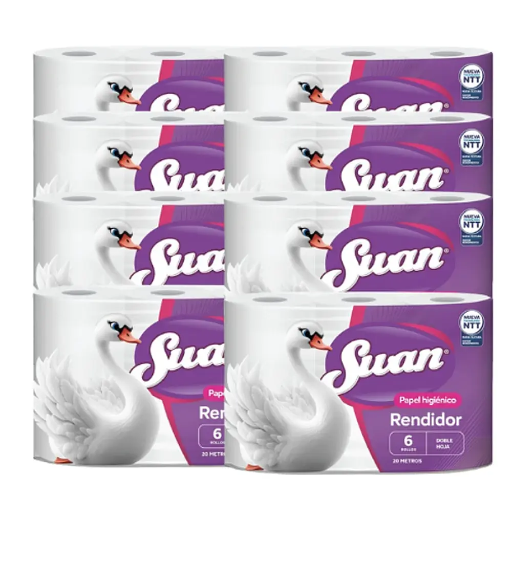 Papel Higiénico Swan Doble Hoja 20 mt - 48 rollos