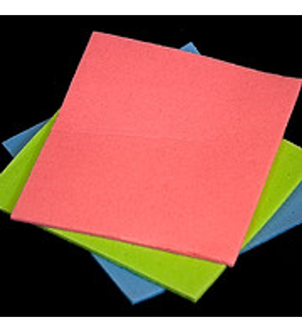 PAÑO HÚMEDO DE  ESPONJA CELULOSA  (SET 3 UNID)