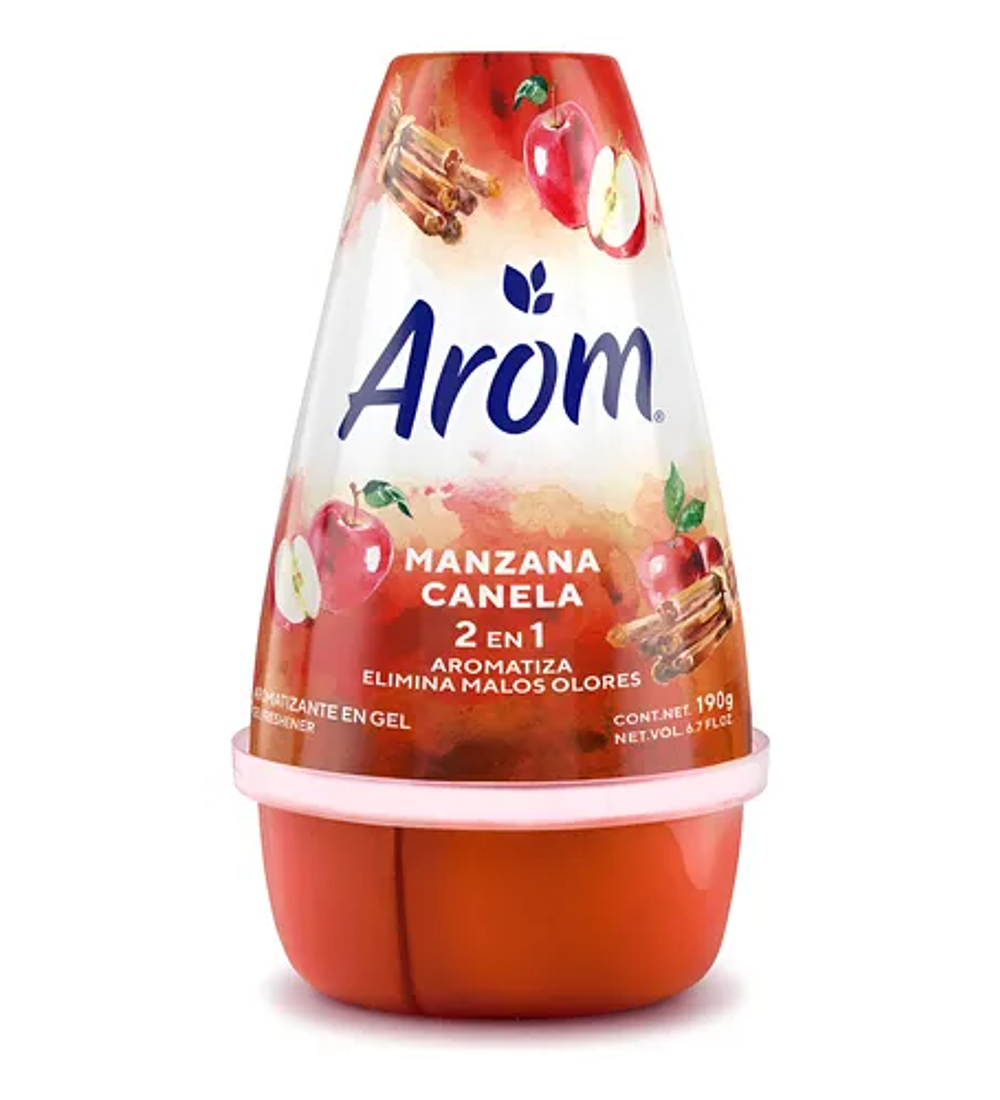 CONO GEL  AROM - AROMAS  MANZANA CANELA y FRAMBUESA