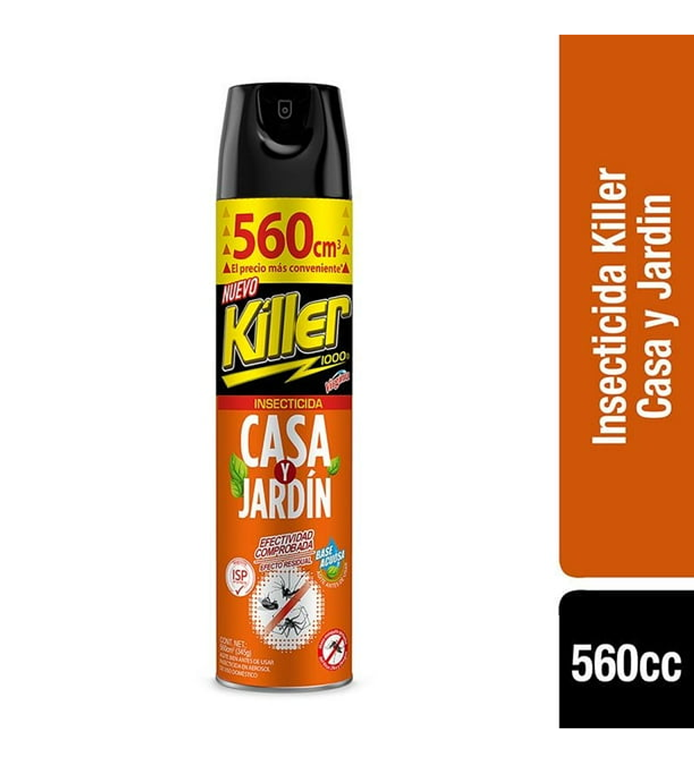 INSECTICIDA KILLER CASA Y JARDIN 560cc