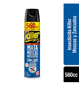INSECTICIDA KILLER MATA MOSCA MOSQUITOS Y ZANCUDOS 560cc