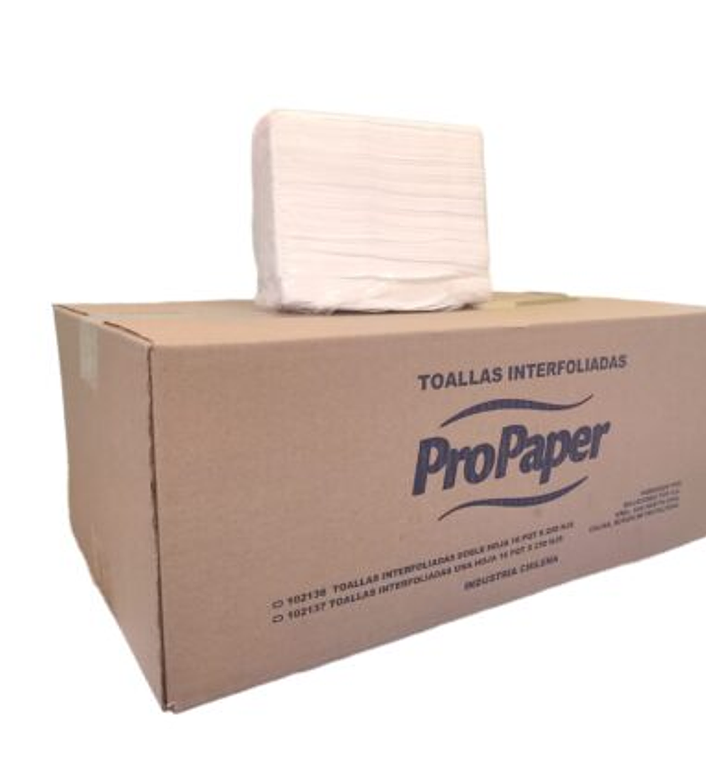 TOALLA NTERFOLIADA D/H 200H 16PAQ