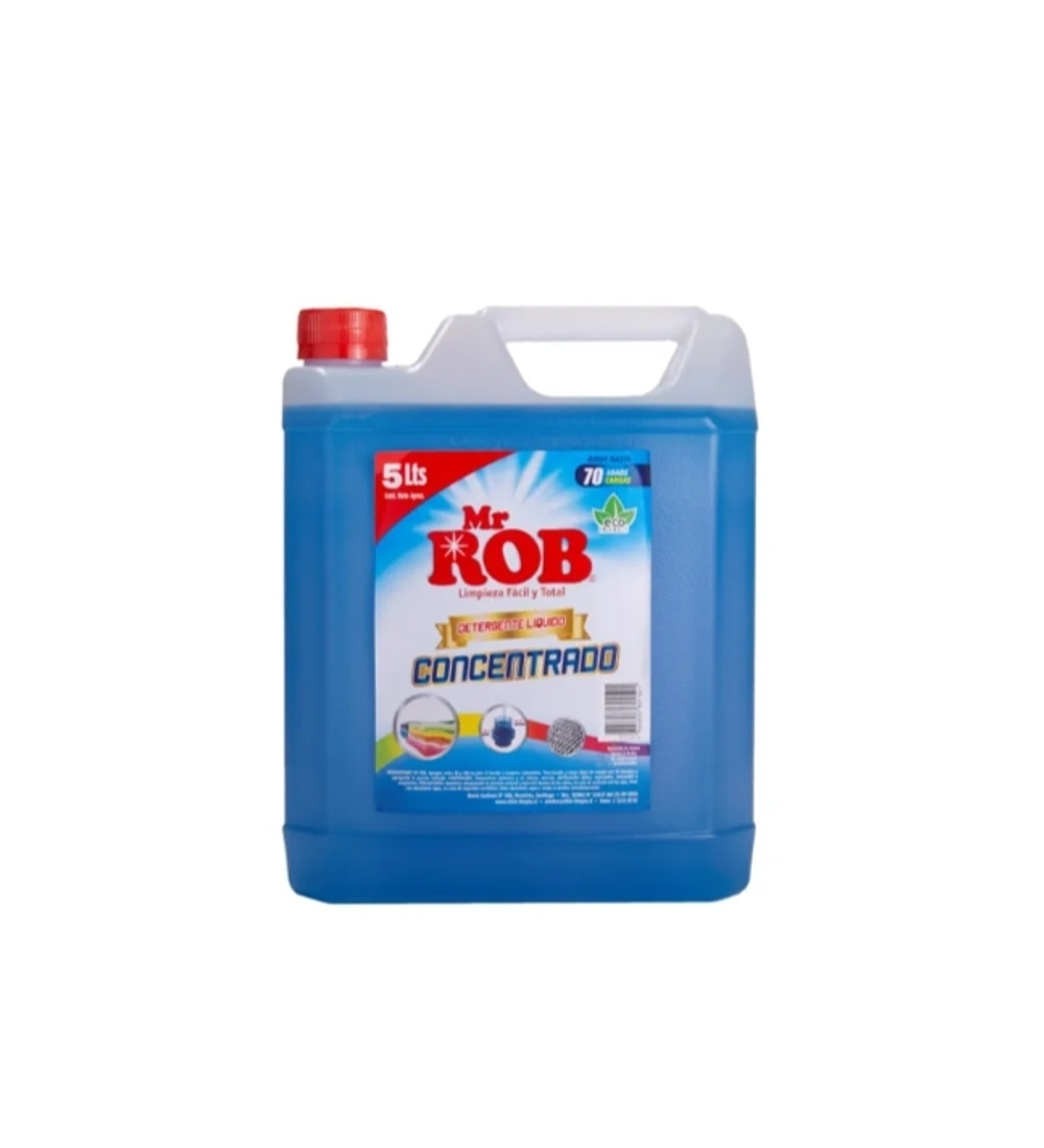 Detergente Concentrado Azul Bidon 5 Litros Mr Rob