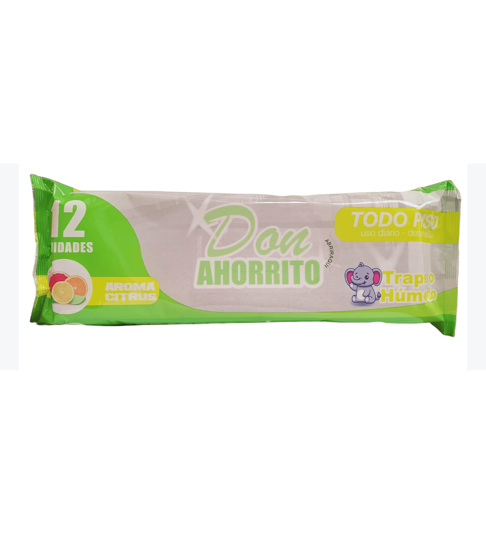 trapero húmedo ahorrito 12 unidades  