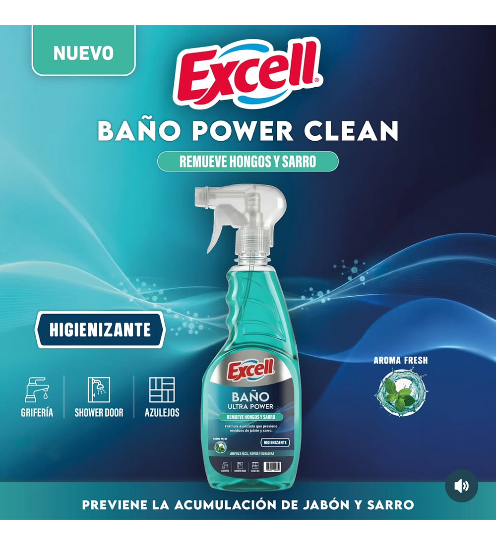 Limpiador de baño power excell 