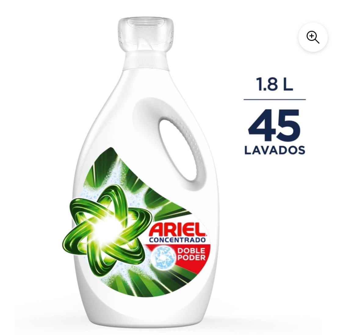 Detergente de ropa líquido Ariel 1,8L
