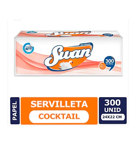 Servilleta cocktail Swan 300 Unid.