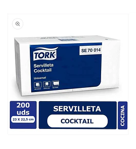 Servilleta Cocktail 200 Unidades Tork