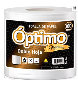 TOALLA PAPEL OPTIMO 100 METROS DOBLE HOJA