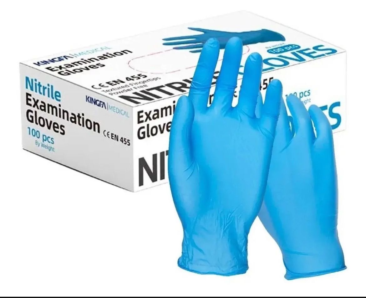 Guantes de Nitrilo Azul 100 Und