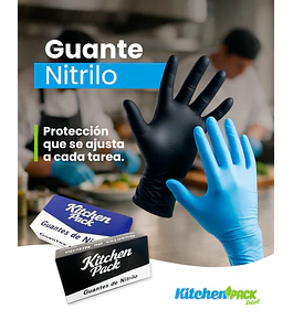 Guantes Nitrilo azul Talla M 