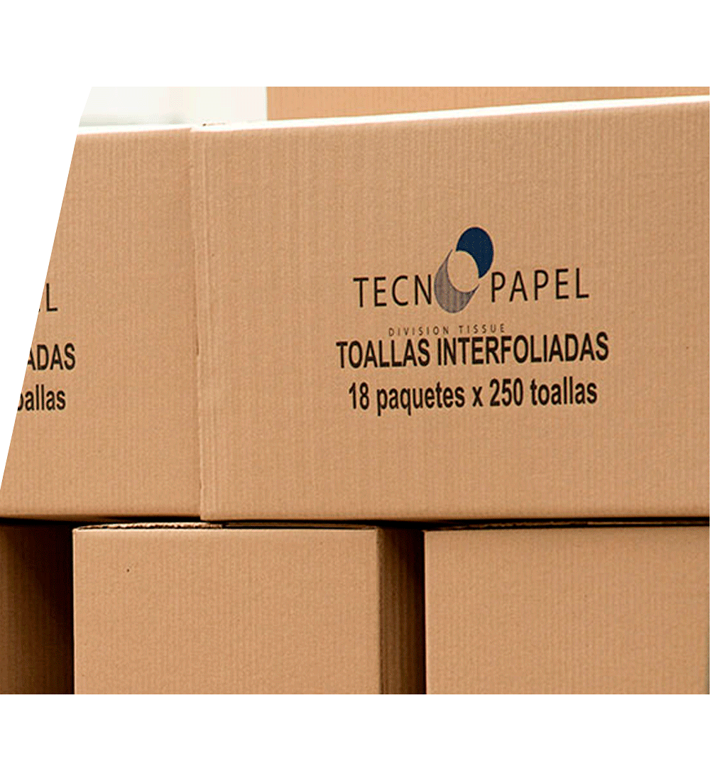 Toallas Interfoliadas Tecnopapel 18 paquetes  de 250 und.