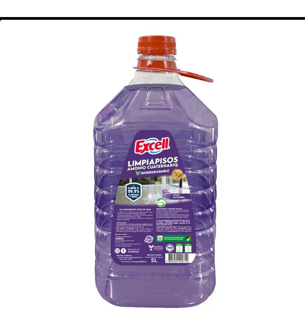 Limpiapisos Lavanda 5 lts. marca Excell