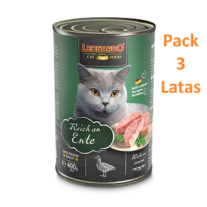 Leonardo Pack 3 Latas Pato 400 Gramos