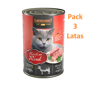 Leonardo Pack 3 Latas Pato 400 Gramos