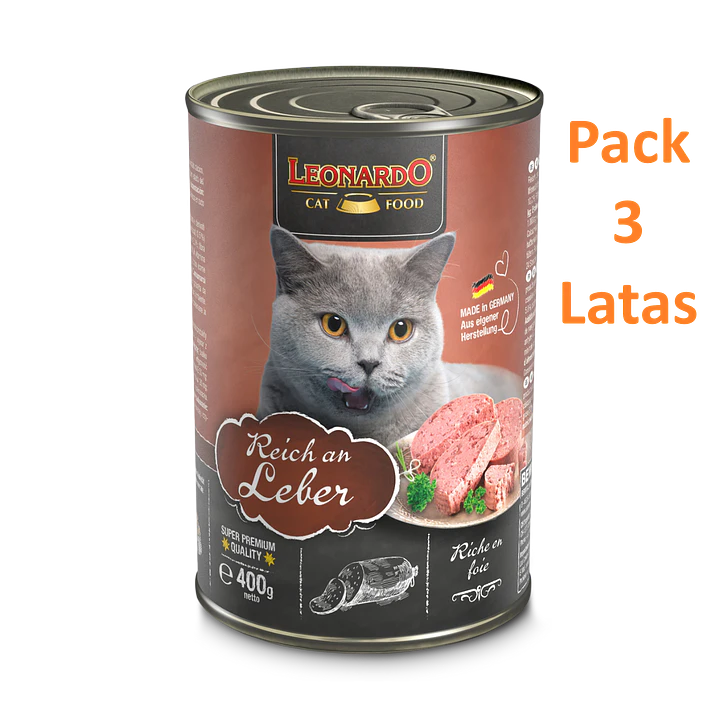 Leonardo Pack 3 Latas Hígado 400 Gramos 1