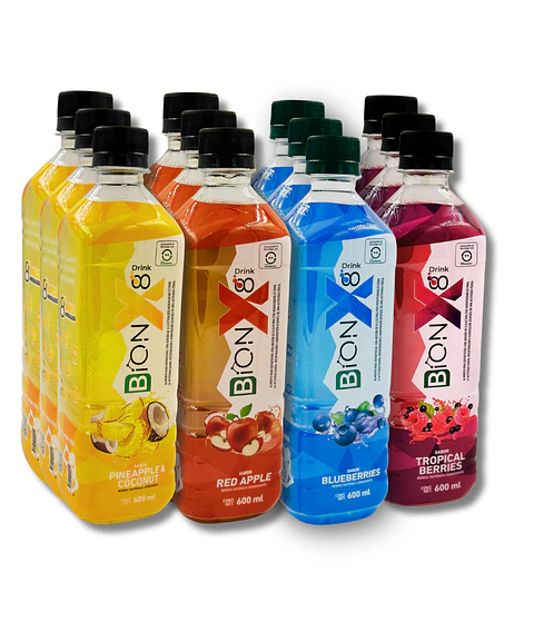 Bebida Hidratante BIONX8 Drink de 600ML 12 unidades mix